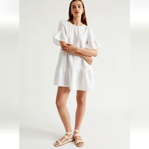 Seed Heritage White Tiered Mini Dress